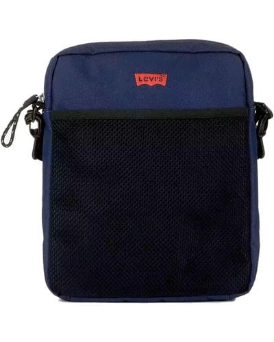 Levi's Dual Strap North-South Crossbody - Blau