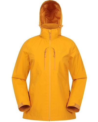 Mountain Warehouse Rainforest S Jacket -waterproof Rain Coat - Orange