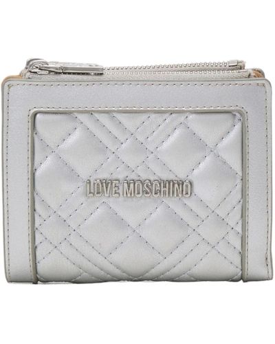 Portafoglio da donna avorio lettering gold zip around - LOVE MOSCHINO -  Pavidas