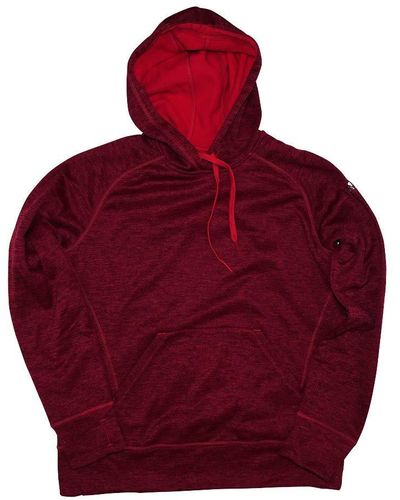 adidas Burgundy Climawarm Team Issue Tech Fleece Performance Hoodie - Red