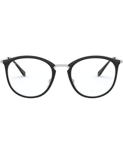 Ray-Ban Rx7140 Square Eyeglass Frames - Black