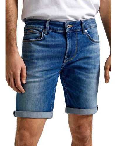 Pepe Jeans Slim Short para Hombre - Azul