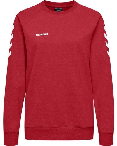 Hummel Pullover Go Cotton Sweatshirt Woman 203507 - Rot