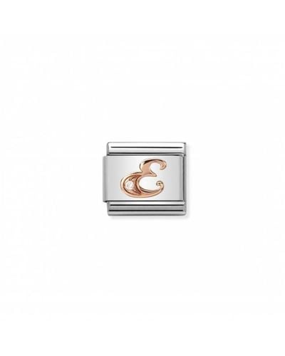 Nomination 430310/05 Bead Stainless Steel Partially Gold-plated Zirconia White