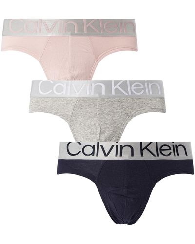 Calvin Klein Slip Lot De 3 Sous-Vêtement Coton Stretch - Multicolore