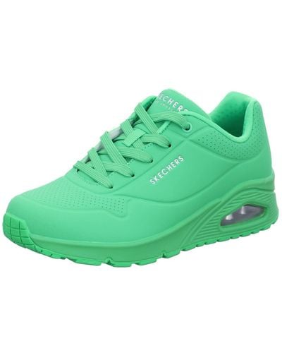 Skechers Uno – Shimmer Away Sneakers Voor - Groen