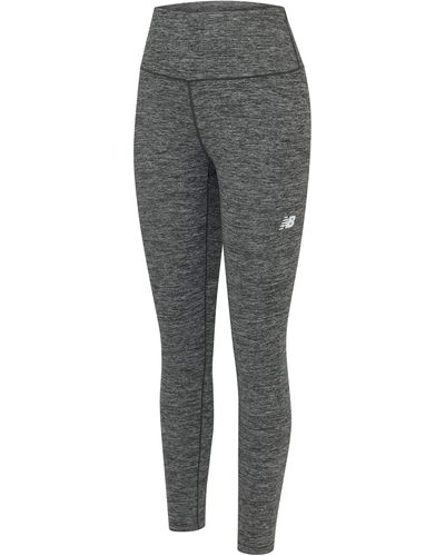 New Balance 2.0 Soft Base Layer Pant With Non-rolling Elastic Waistband - Grey