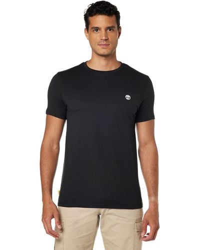 Timberland TFO SS LC Logo Slim T Camiseta - Negro