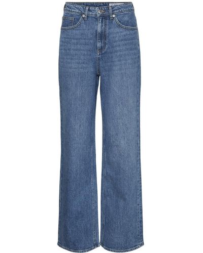 Vero Moda Vmtessa HR Wide Jeans Ra380 Ga Noos - Blu