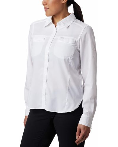 Columbia Silver Ridge Lite Long Sleeve Shirt Hiking - White