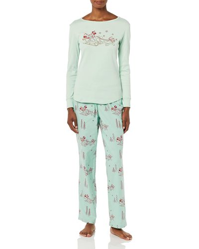 Amazon Essentials Disney Flannel Pajamas Sleep Pyjama-Set - Grün