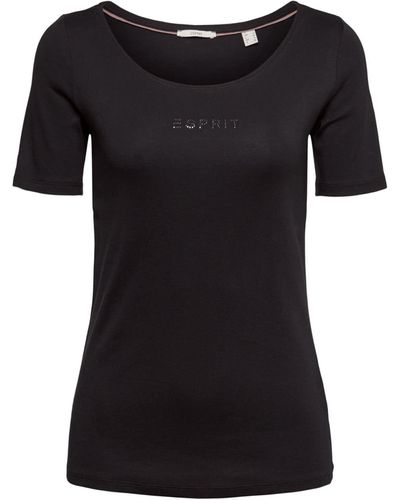Esprit 992ee1k379 T-shirt - Black