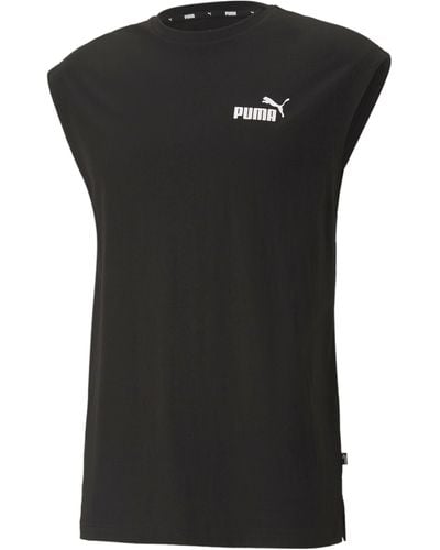 PUMA Essentials Mouwloos T-shirt - Zwart