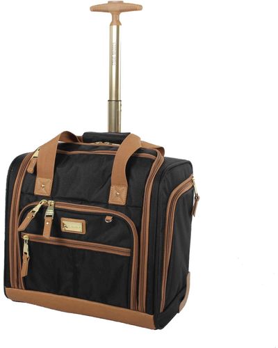 Steve Madden Luggage Wheeled Suitcase Under Seat Bag - Schwarz