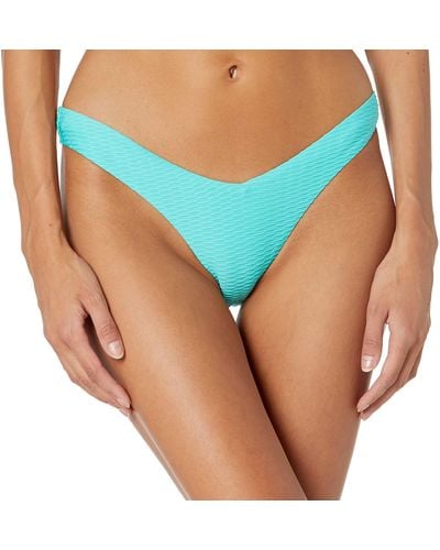Seafolly S V High Cut Pant Bottom Swimsuit Bikini-Unterteile - Blau