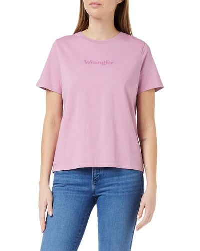 Wrangler Regular Tee Shirt - Pink