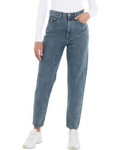 Tommy Hilfiger Tommy Jeans Mom Jean Uh Tpr Ah4067 Denim Trousers - Blue
