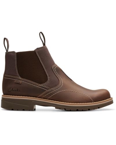 Clarks Morris Easy Ankle Boot - Brown