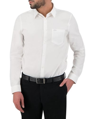 Lacoste CH8522 Camicia Elegante - Bianco