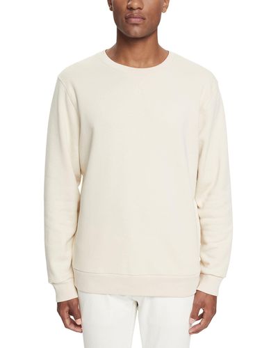 Esprit Unifarbenes Sweatshirt im Regular Fit (1-tlg) - Weiß