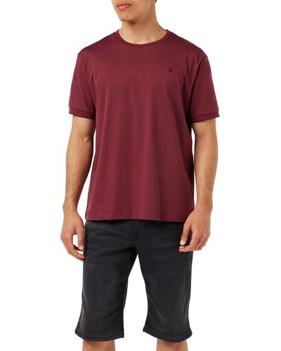 Hackett Jersey-Spitze T-Shirt - Rot