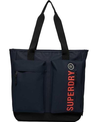 Superdry BACKPACK COMMUTER TARP TOTE Navy OS MUJER - Azul