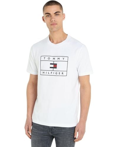 Tommy Hilfiger Big Graphic S/S tee Camisetas - Blanco