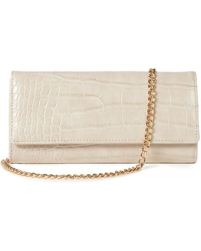 The Drop Leroya Wallet On Chain Crossbody - Natural