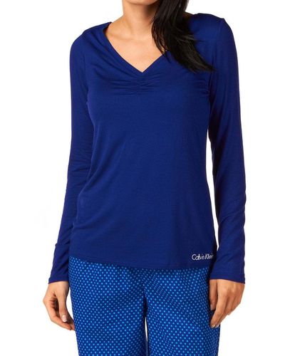Calvin Klein Onderwear Slaapshirt S2588e - Blauw