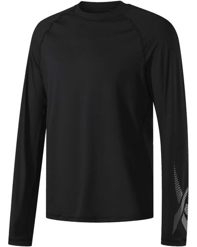 Reebok Tw Bl Top Shirt Met Lange Mouwen - Zwart