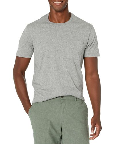 Goodthreads Slim-fit Short-sleeve Cotton Crewneck T-shirt - Grey