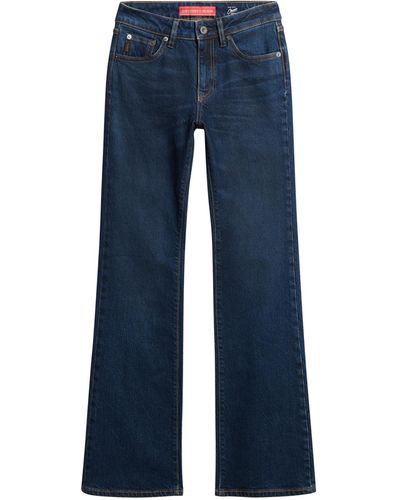 Superdry Flared Jeans Trousers - Blue