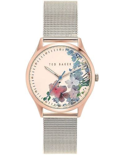 Ted Baker Watches Ladies Belgravia Rose Gold Tone Watch Bkpbgs008 - Natural
