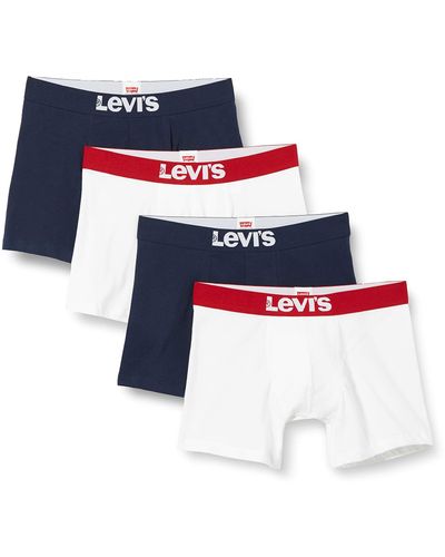 Levi's Lot de 4 Boxers Solides pour - Multicolore