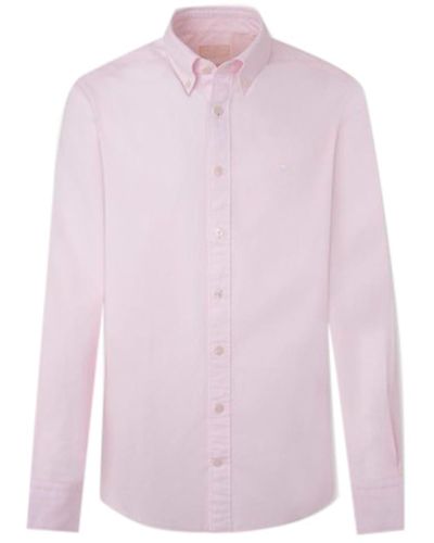 Hackett Garment Dyed Oxford Hemd - Pink