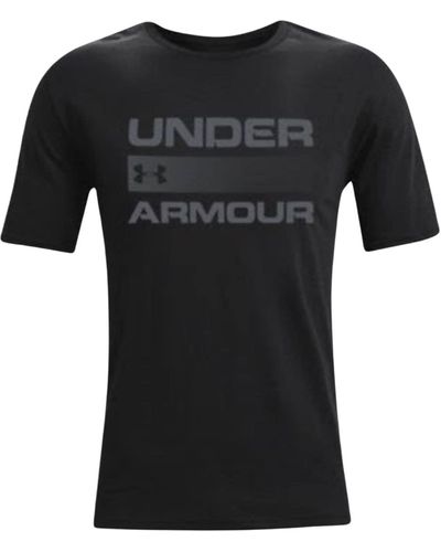 Under Armour Team Issue Wordmark Kurzarm T-Shirt - Schwarz