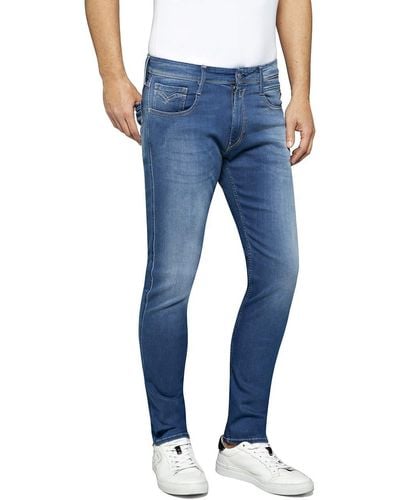 Replay Anbass 99D Slim Jeans - Blau