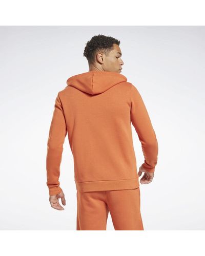 Reebok Full-zip Hoodie Sweatshirt - Orange