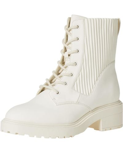 Amazon Essentials Rubberised Combat Boot With Chunky Outsole - Natural