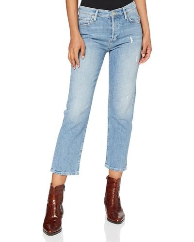 True Religion Highrise Straight Jeans - Blue