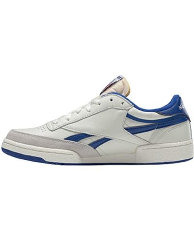 Reebok Club Revenge FW4863 White Azzurro Royal Pelle Morbida - Blu