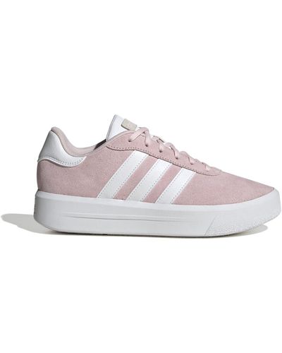 adidas Court Platform Suede Sneaker - Pink