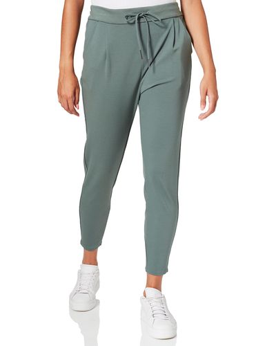 Vero Moda Petite tie waist tapered sweatpants in black