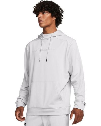 Under Armour Armor Fleece Graphic Hd Pullover Hoodie - White