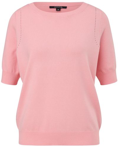 Comma, Pullover Kurzarm - Pink
