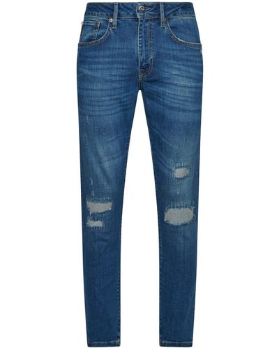 Superdry Schmale Vintage-Jeans mit geradem Bein Stanton Hellblau 31/32