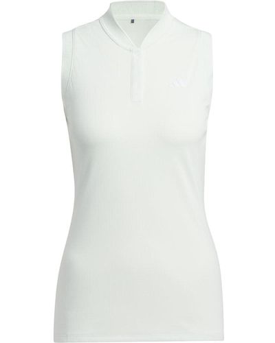 adidas Ultimate365 Tour Heat.rdy Sleeveless Polo Shirt Golf - White