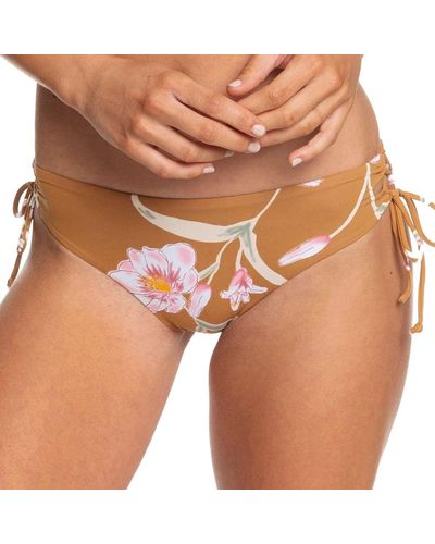 Roxy Bas de Bikini Marron Printed Beach Classics Marron m