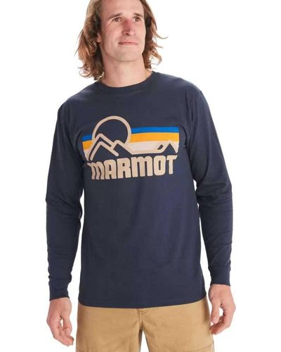 Marmot Coastal Long Sleeve T-shirt - Blue