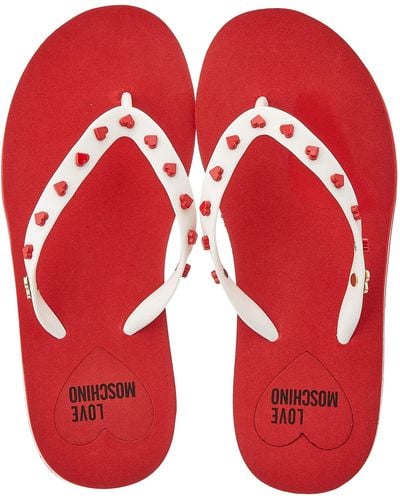 Love Moschino Collezione Primavera Estate 2022 Sandal - Red